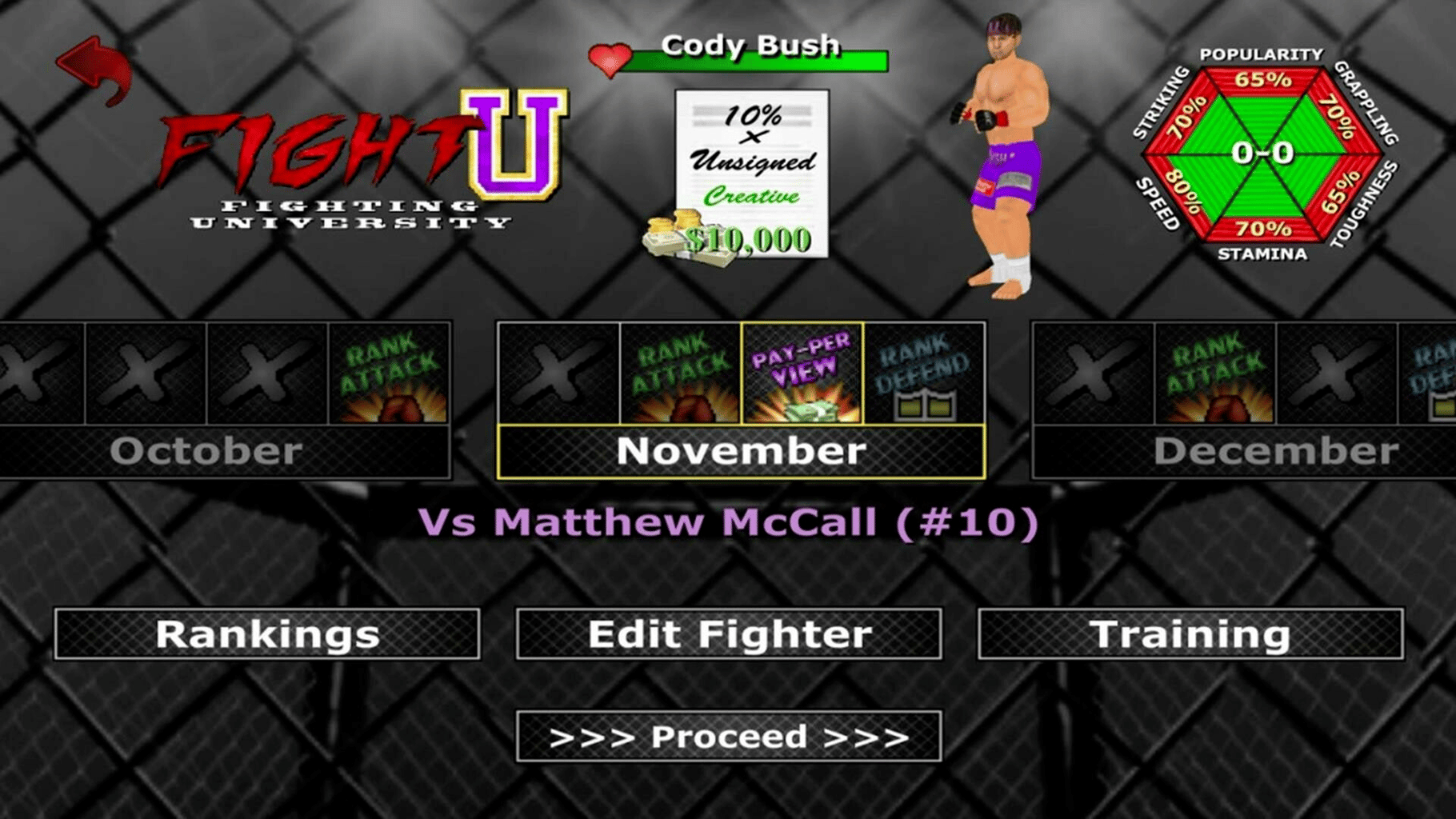 Weekend Warriors MMA screenshot