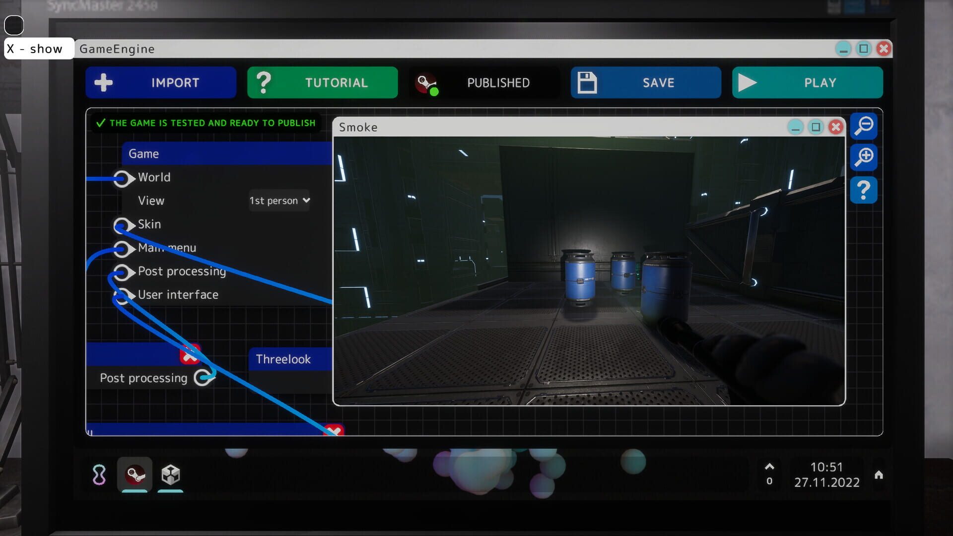 GameDev Life Simulator - Screenshot