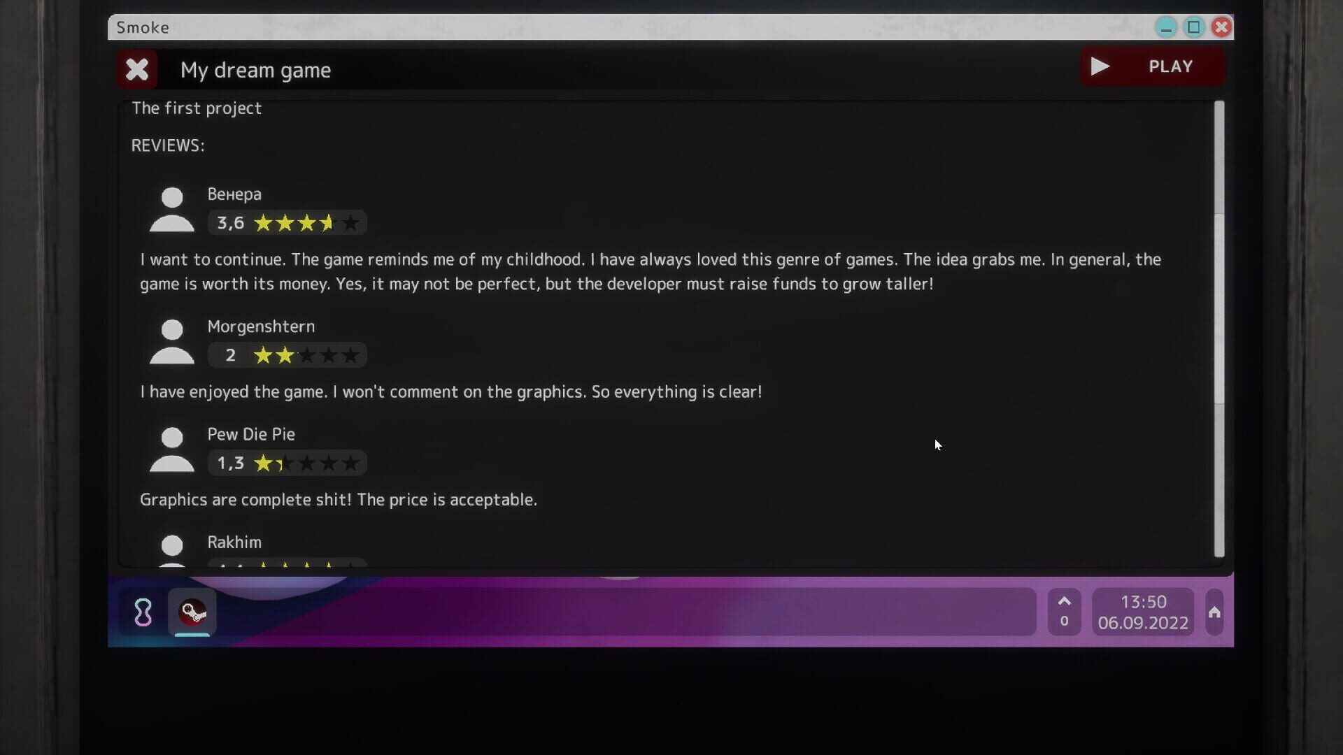 GameDev Life Simulator - Screenshot