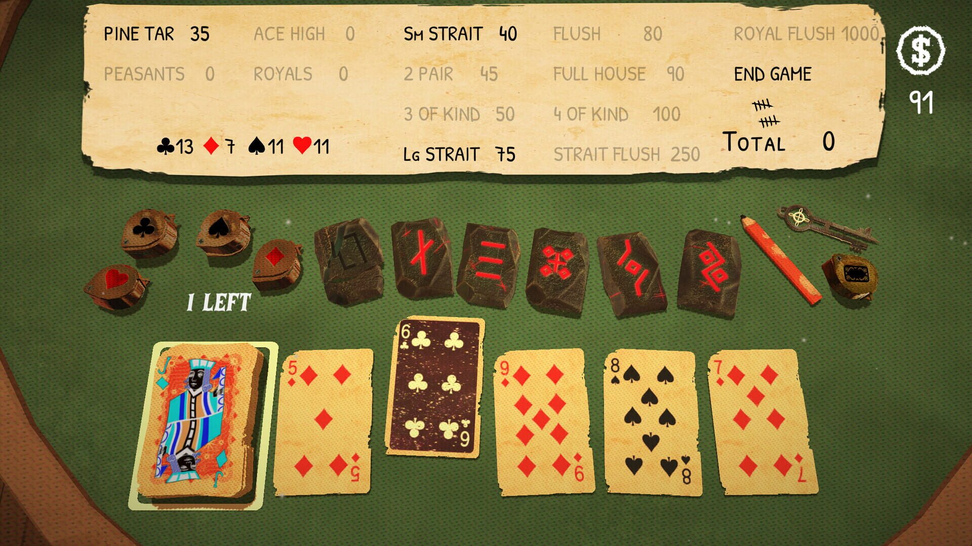 Pine Tar Poker - Screenshot