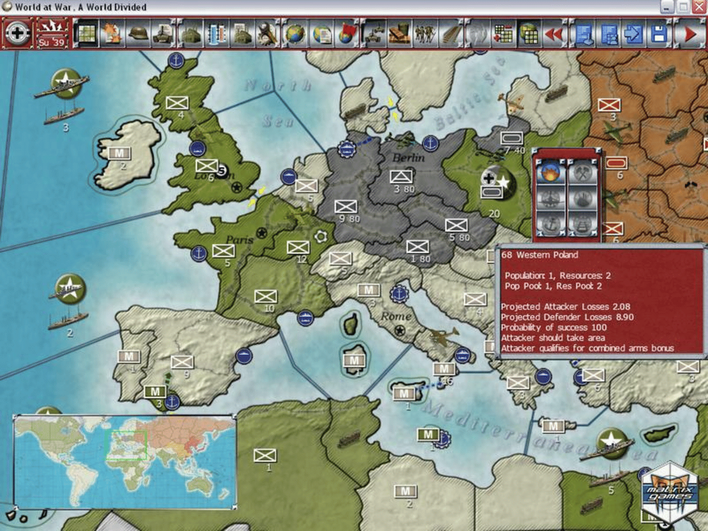 Gary Grigsby's World at War: A World Divided screenshot