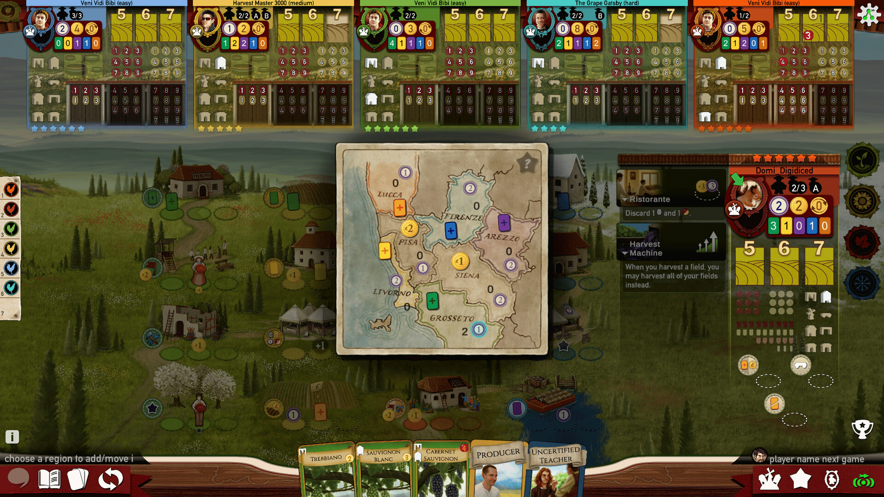 Viticulture: Essential Edition - Tuscany Expansion screenshot