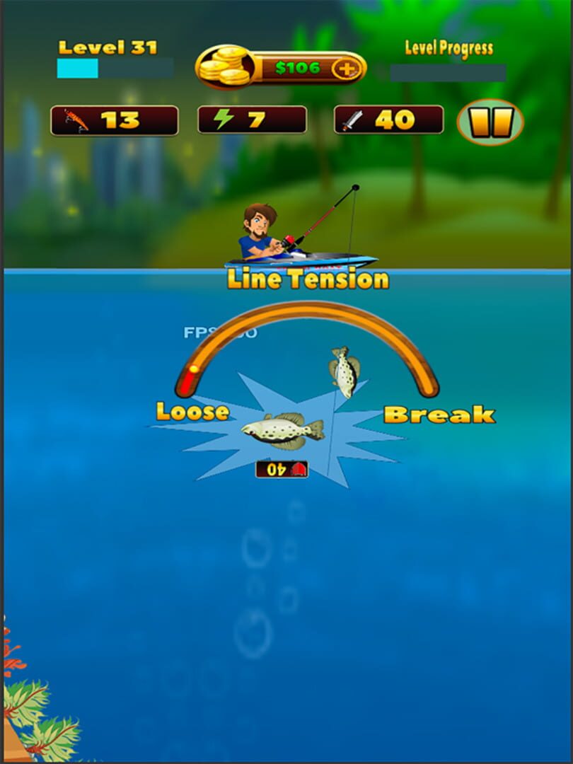 Deep Lake Reel Fishing - Screenshot
