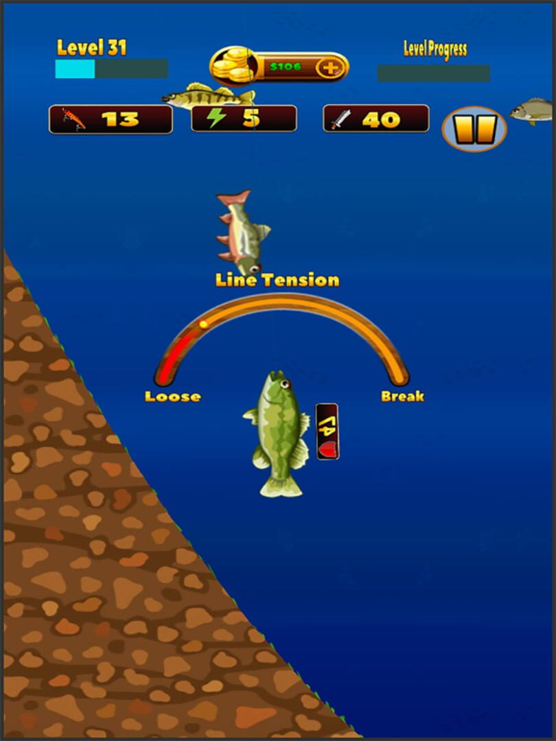Deep Lake Reel Fishing - Screenshot