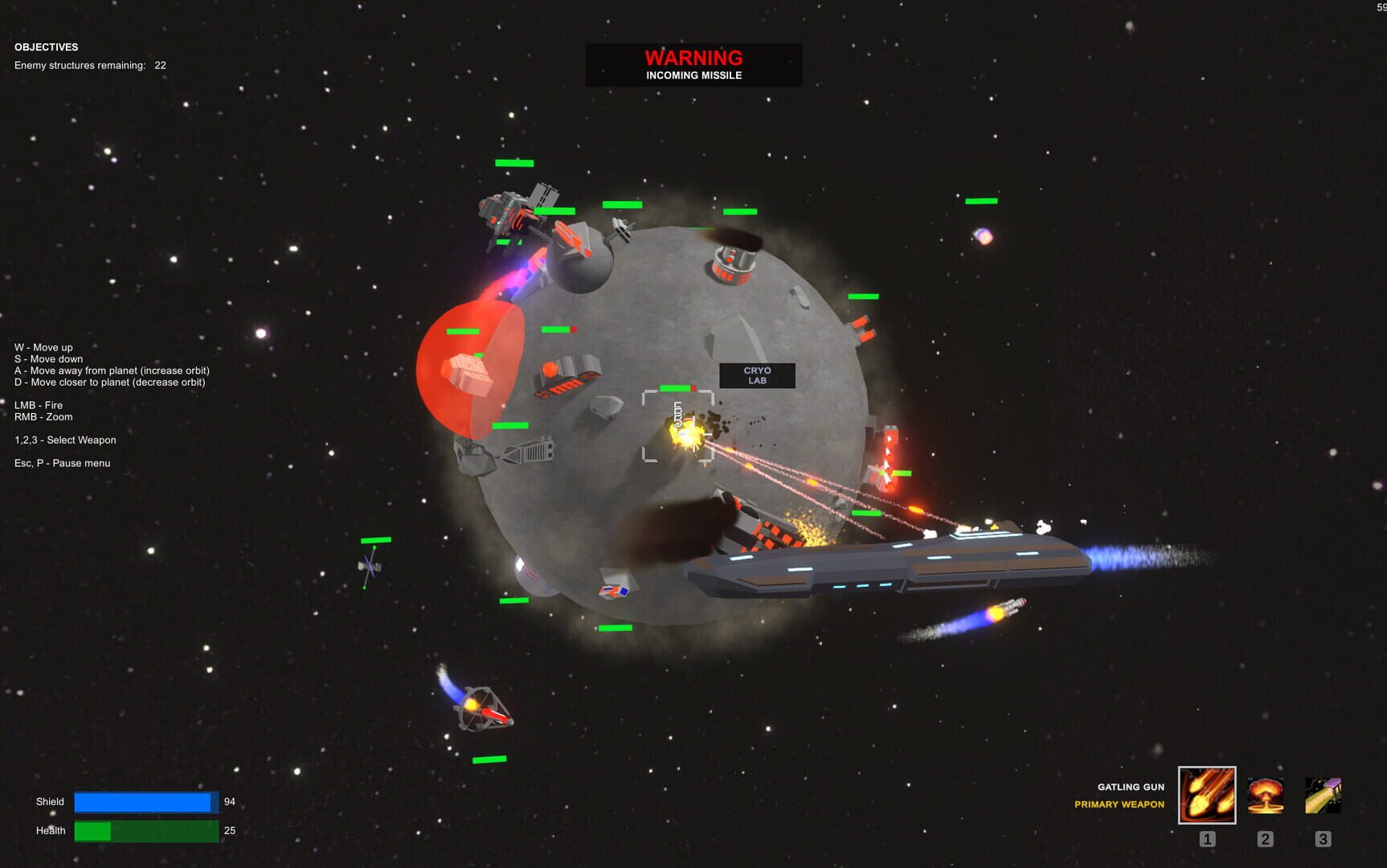 Orbital Bombardment - Screenshot