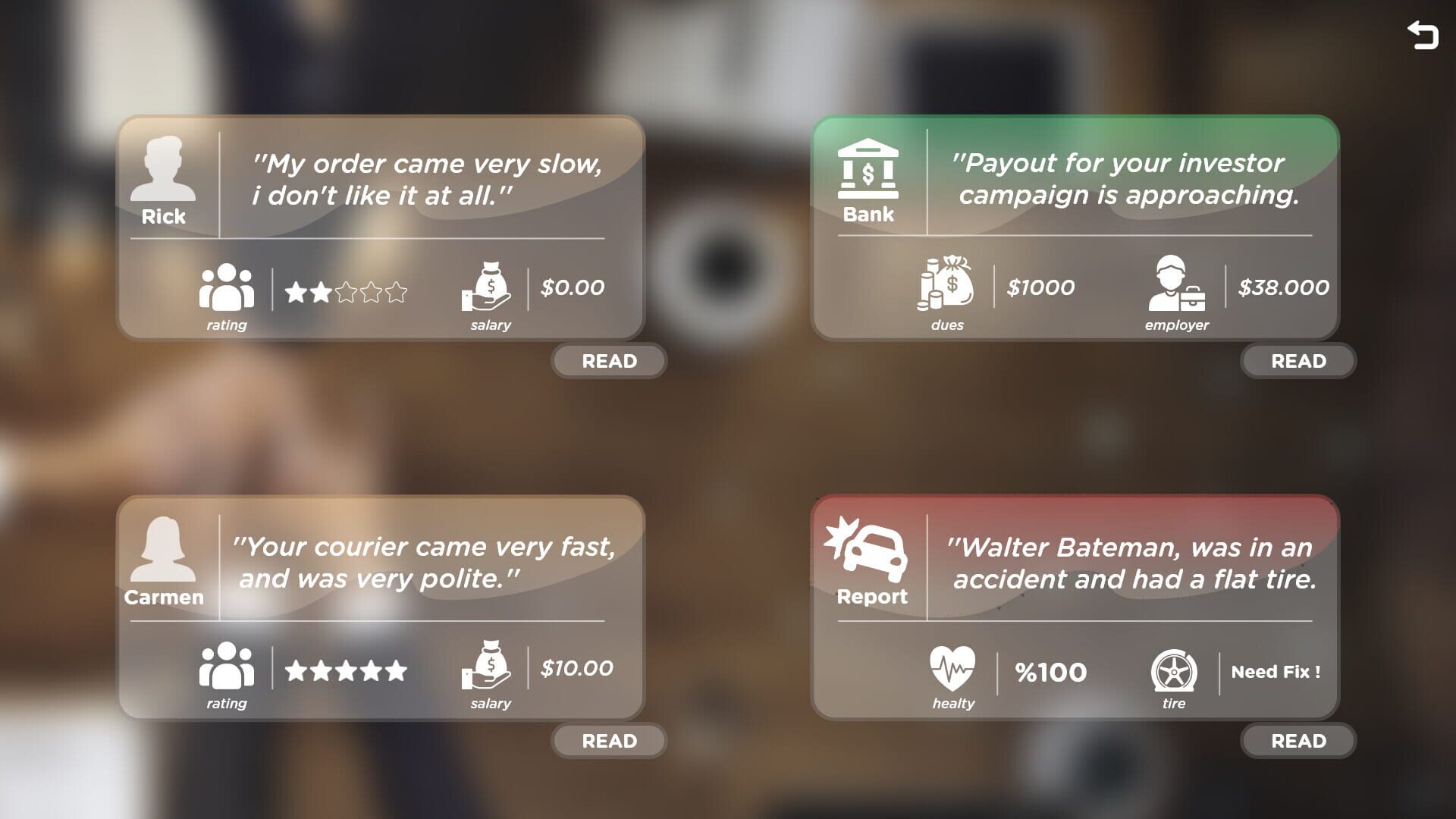 Courier Chief Tycoon - Screenshot