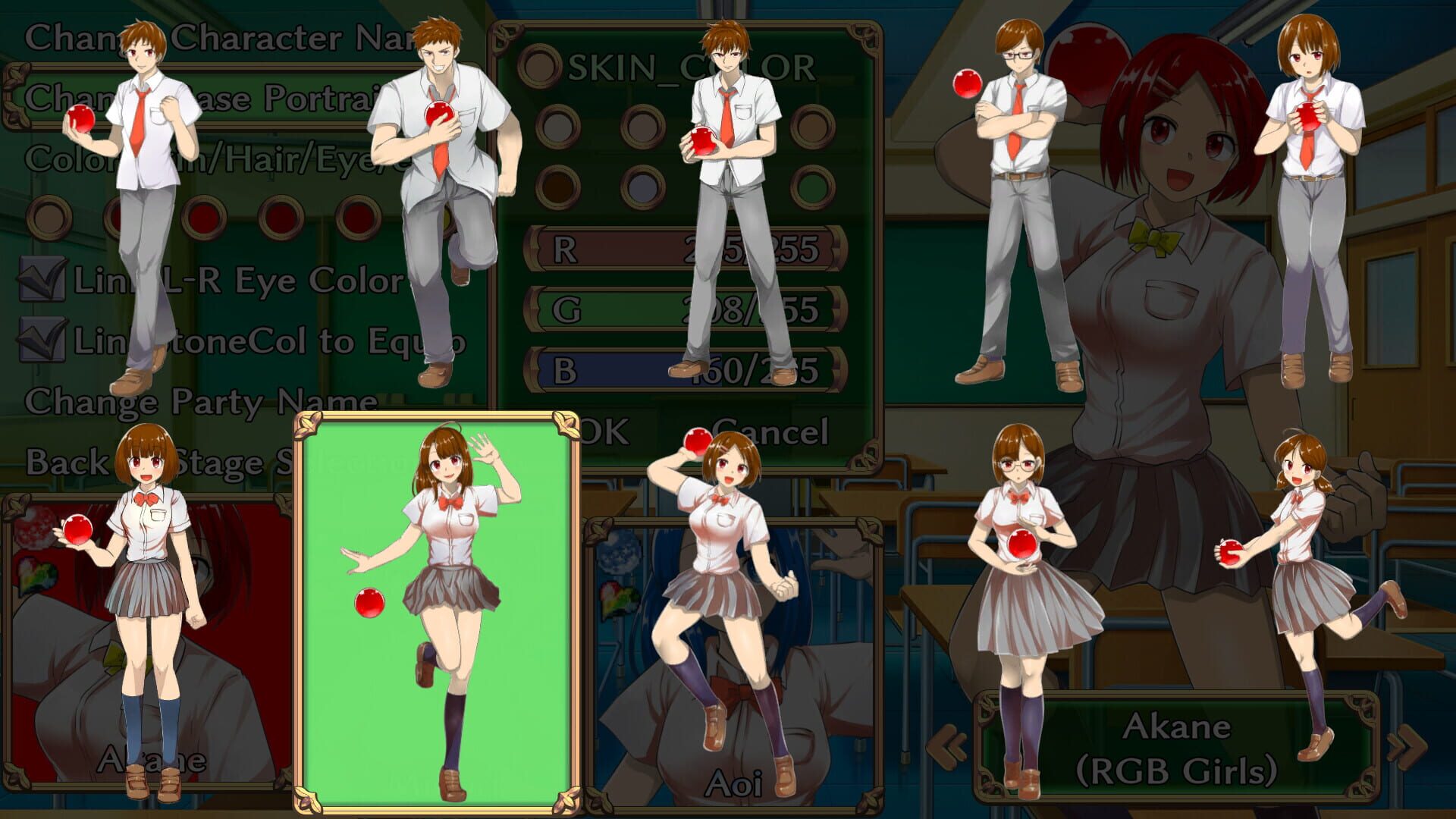 Students of Light Bonds: Typing RPG with Character Creation - Screenshot