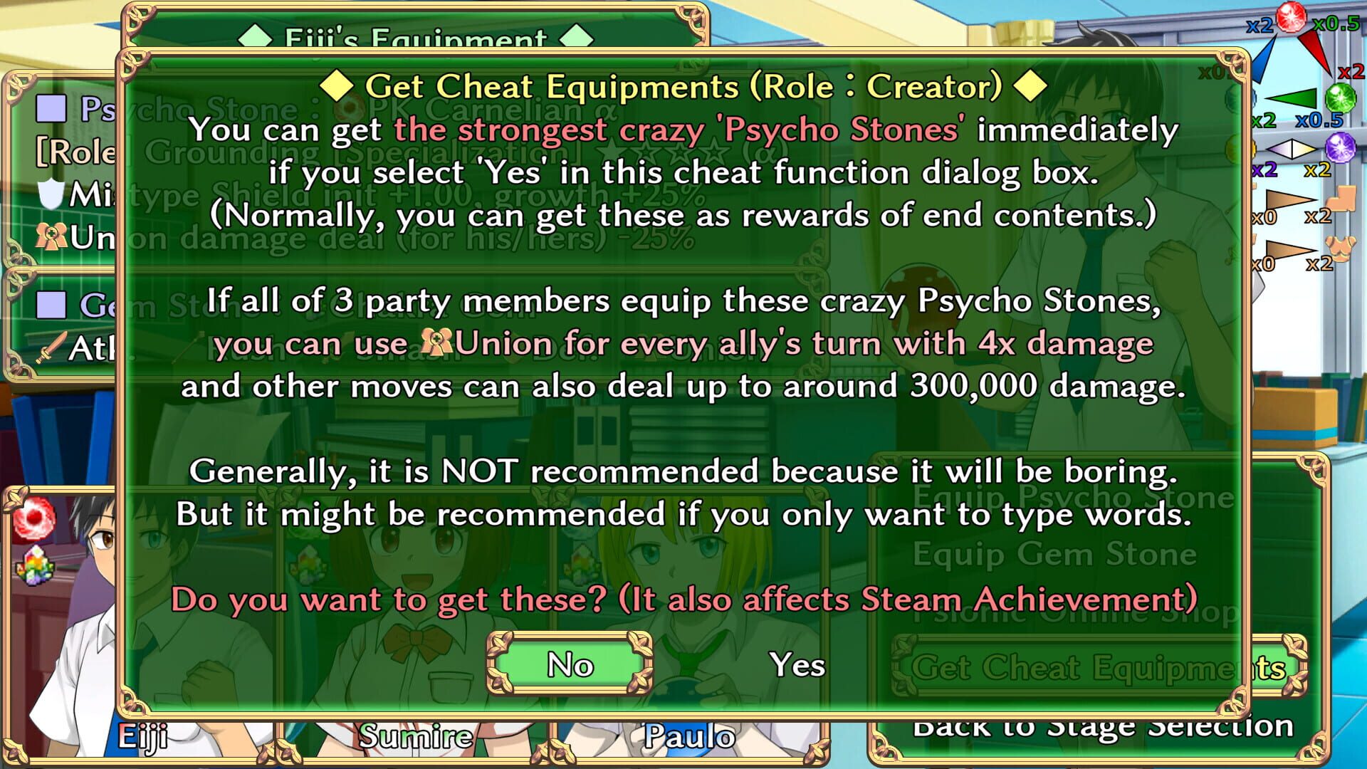 Students of Light Bonds: Typing RPG with Character Creation - Screenshot