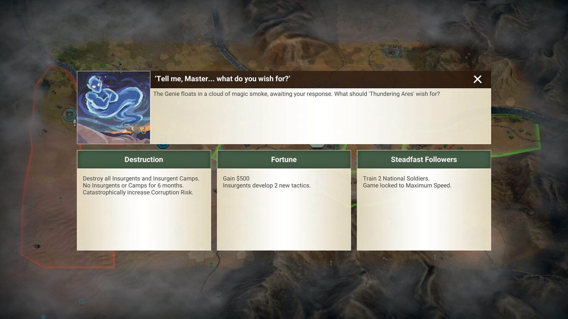 Rebel Inc: Escalation - Dollars & Disasters - Screenshot