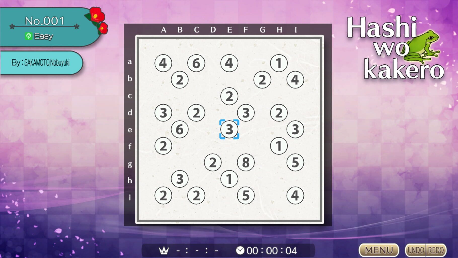 Puzzle by Nikoli S Hashiwokakero screenshot