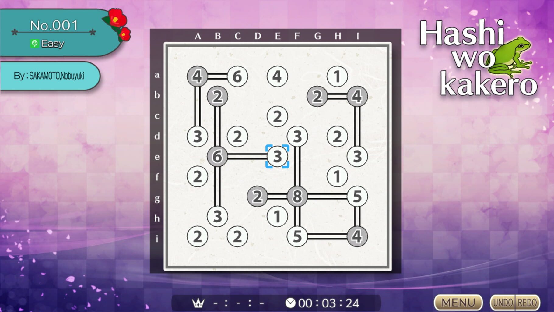 Puzzle by Nikoli S Hashiwokakero screenshot