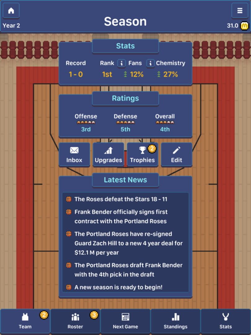 Hoop League Tactics - Screenshot