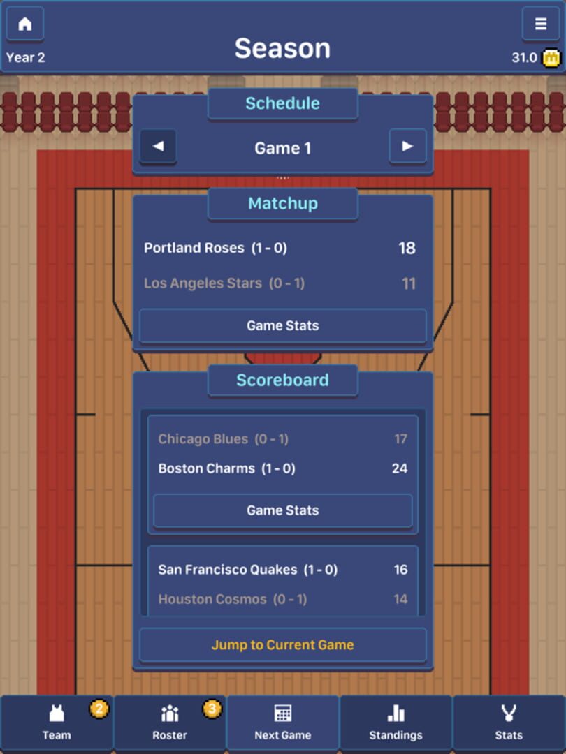 Hoop League Tactics - Screenshot