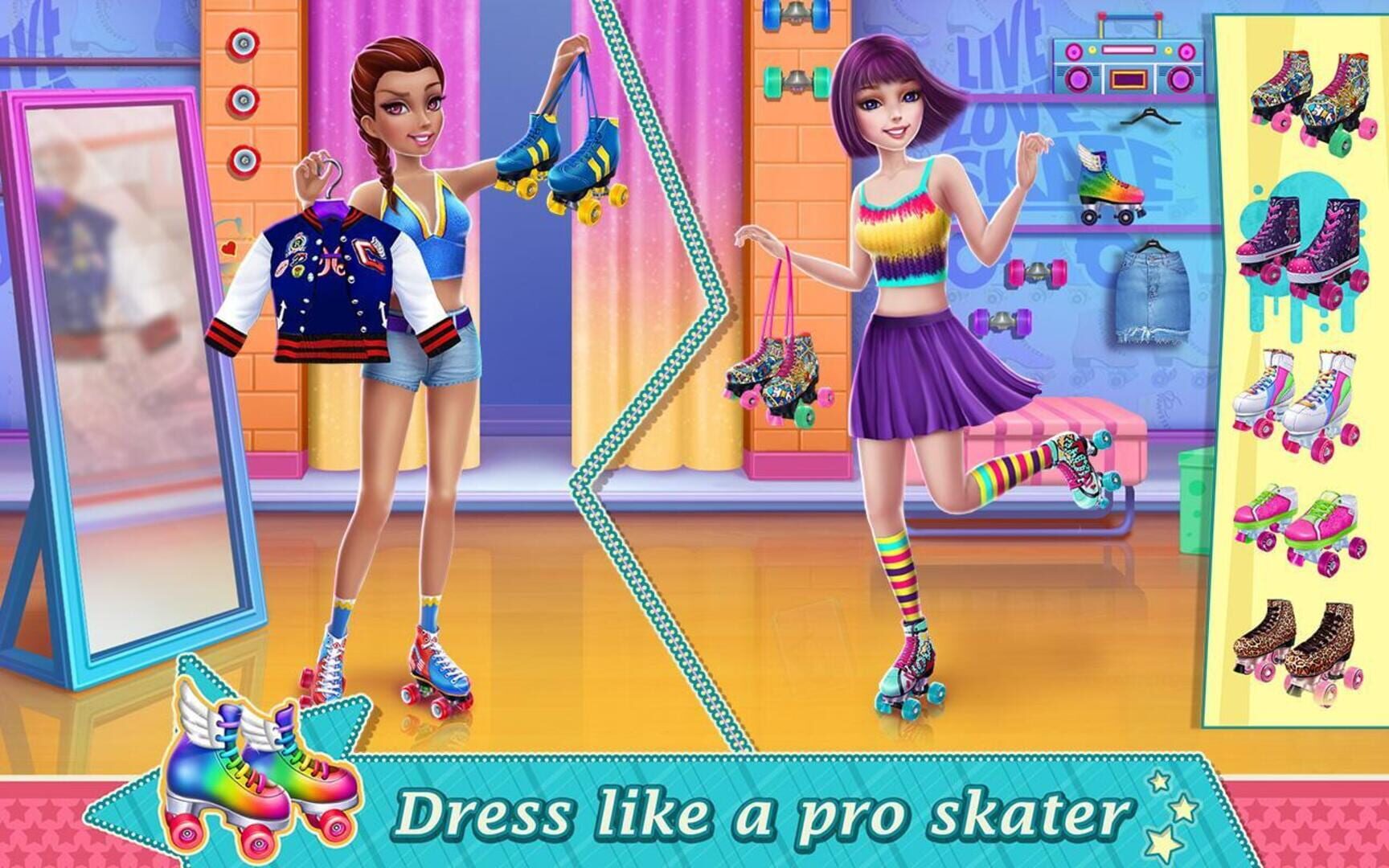 Roller Skating Girls - Screenshot