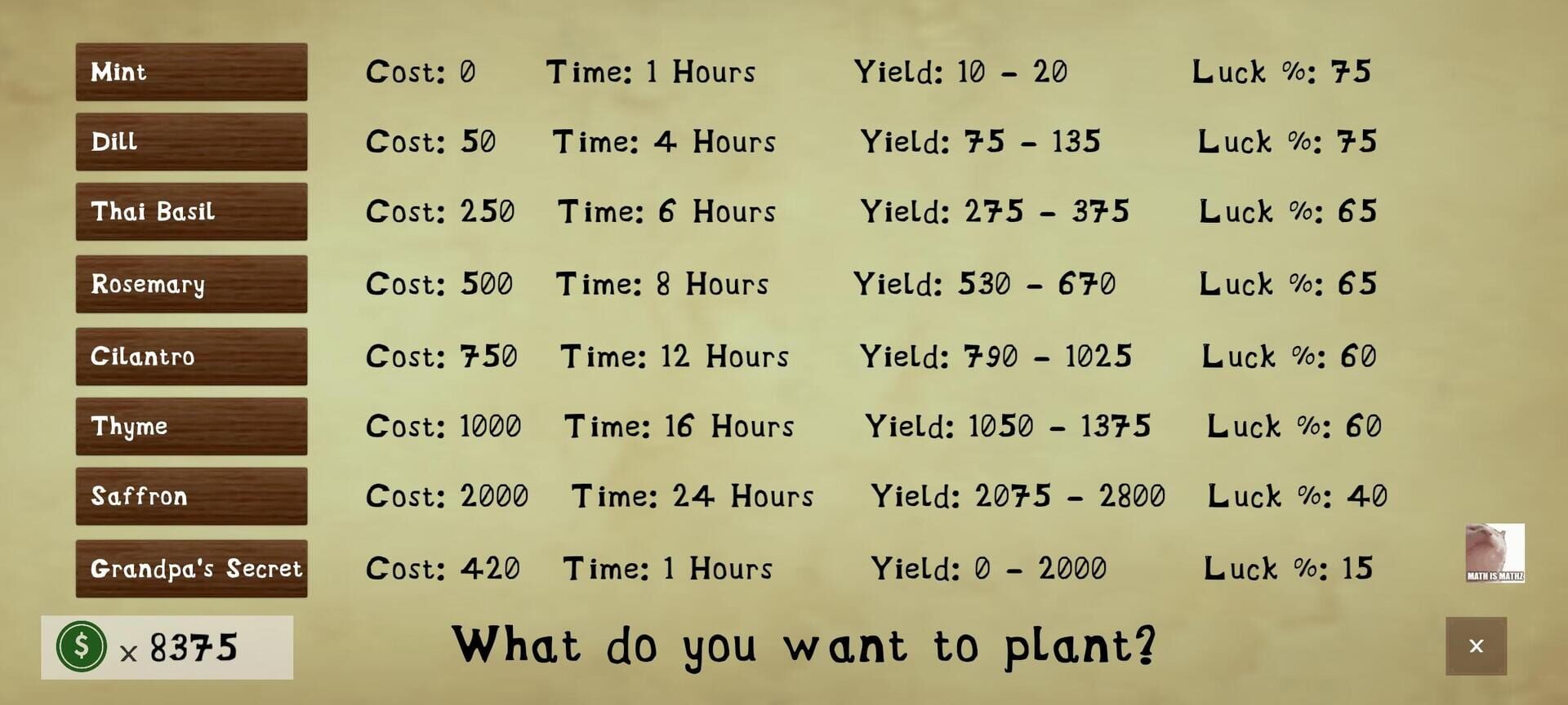 Herb Garden Tycoon - Screenshot