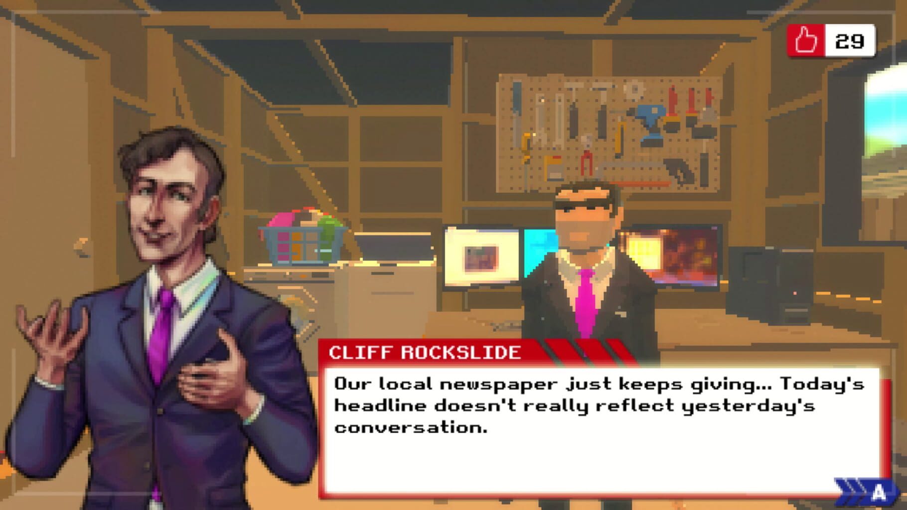 Captura de pantalla - Local News with Cliff Rockslide