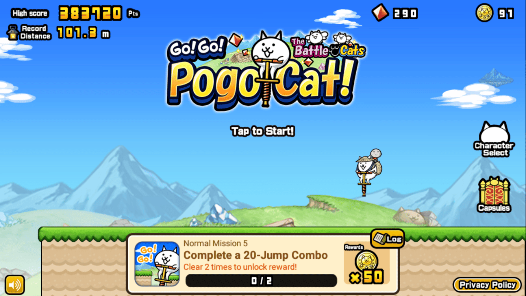 Go! Go! Pogo Cat! screenshot