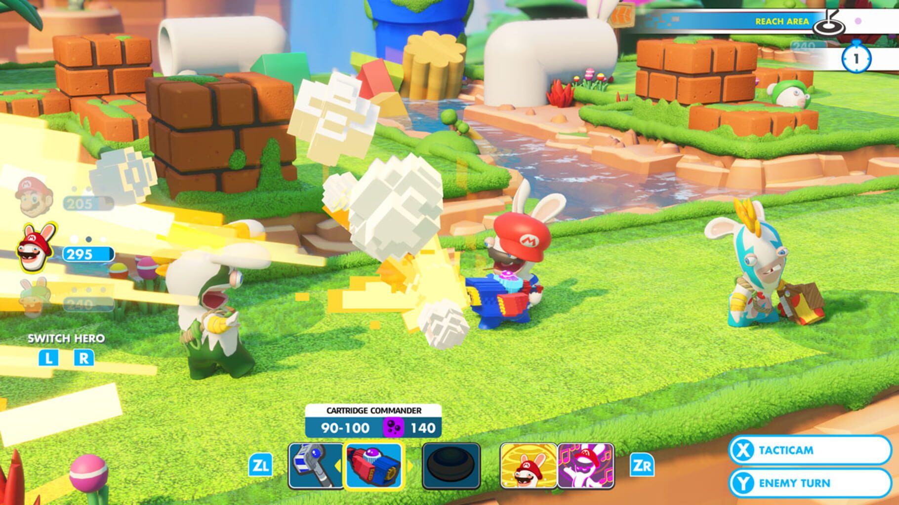 Captura de pantalla - Mario + Rabbids Kingdom Battle: Pixel Pack