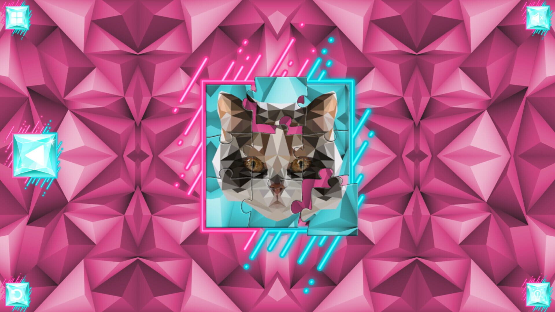 Poly Jigsaw: Cats