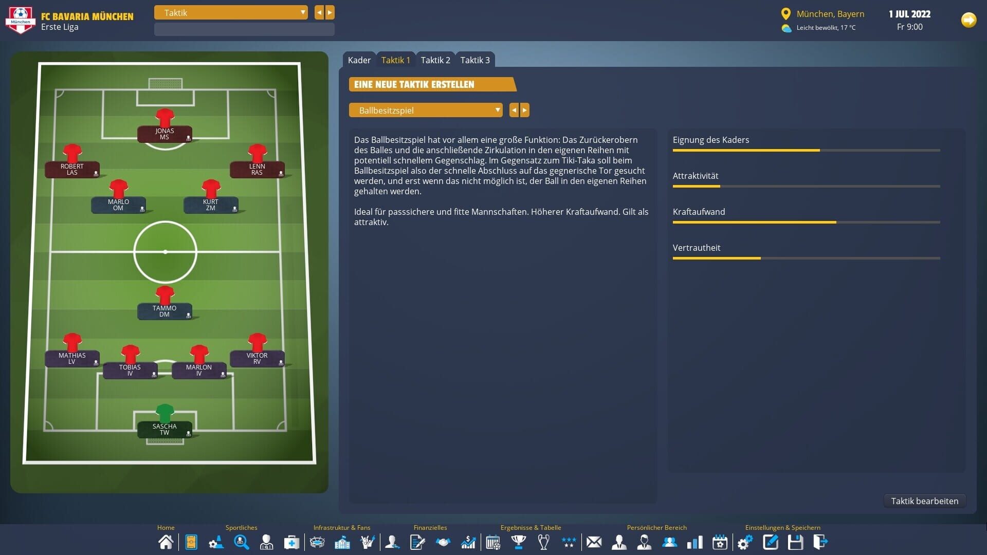 Player's Eleven: A Football Manager Game - Screenshot