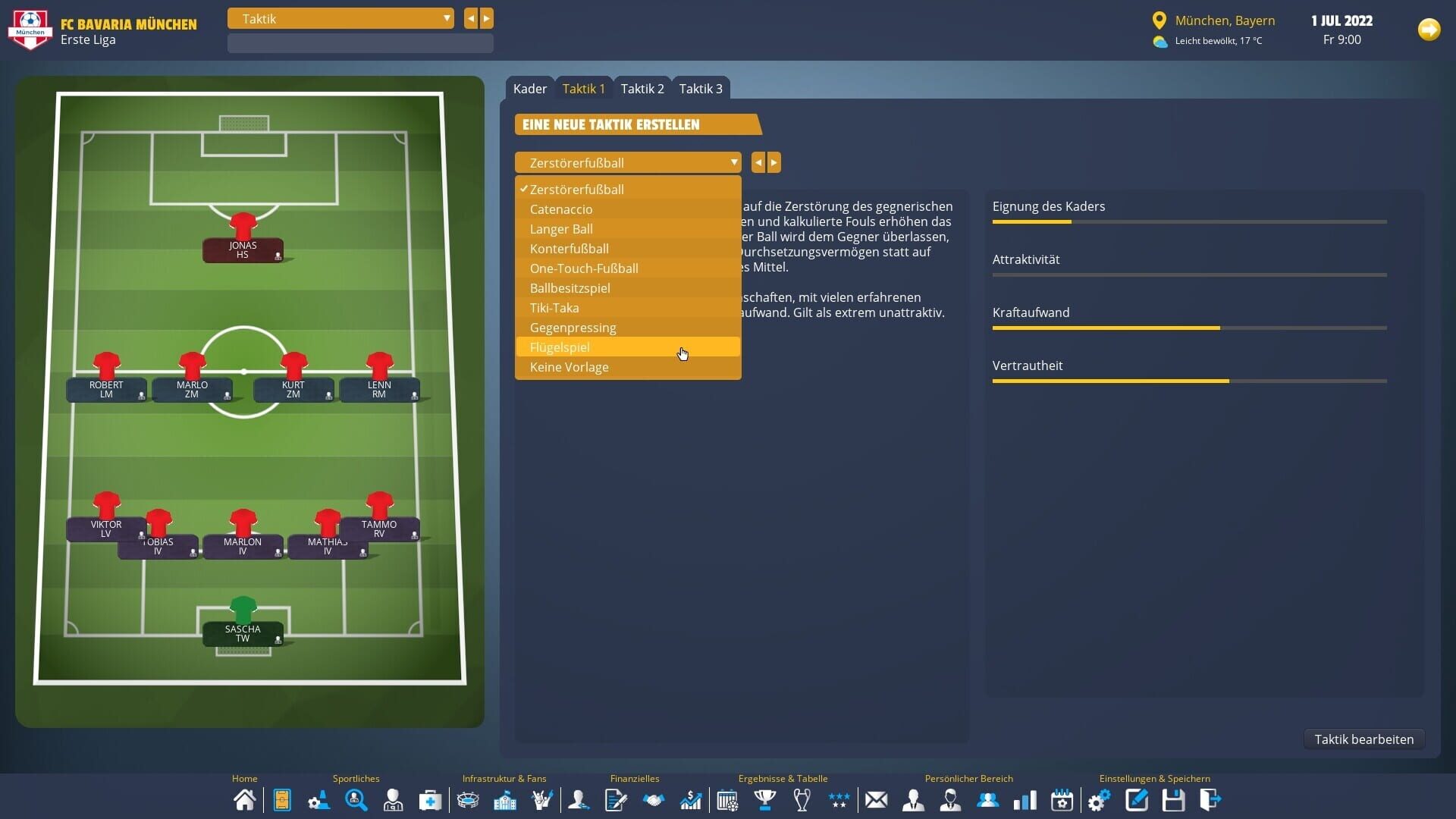 Player's Eleven: A Football Manager Game - Screenshot