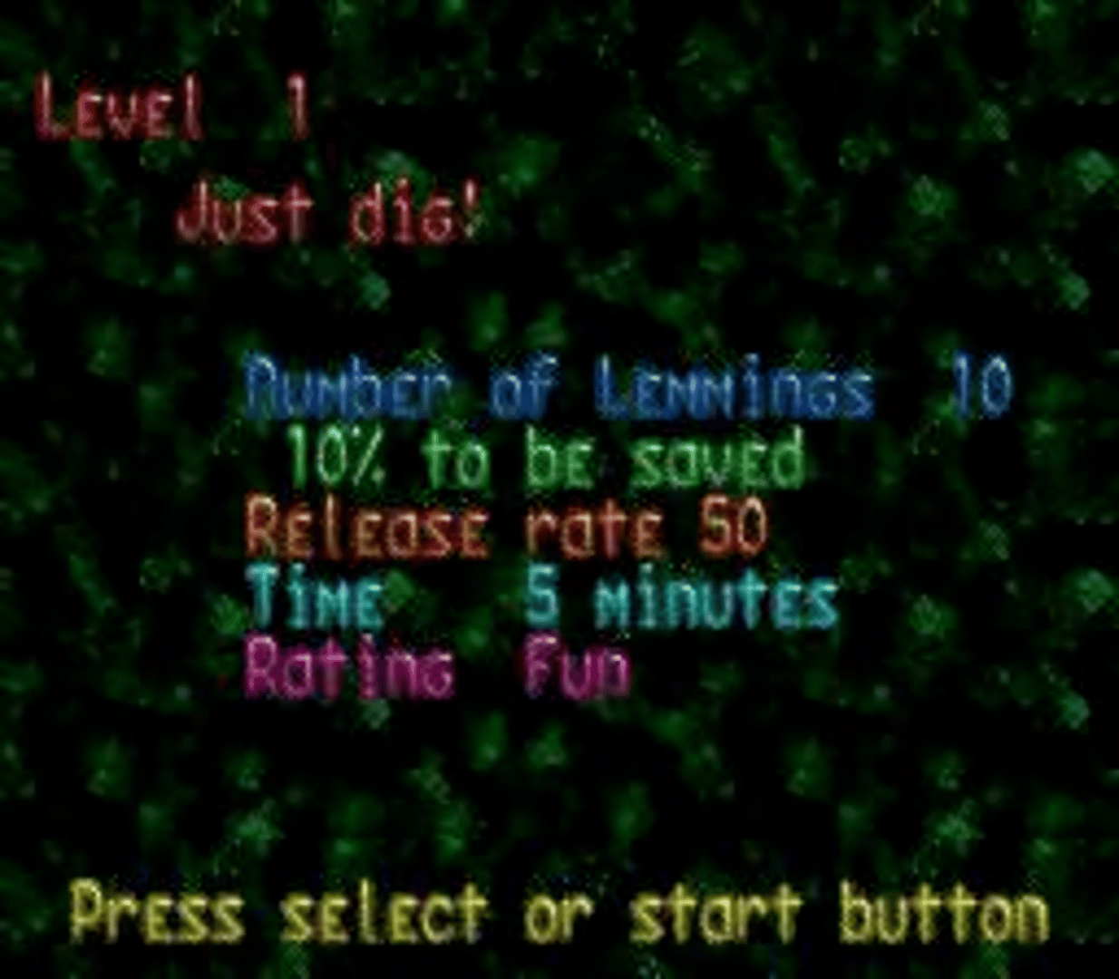 Lemmings screenshot