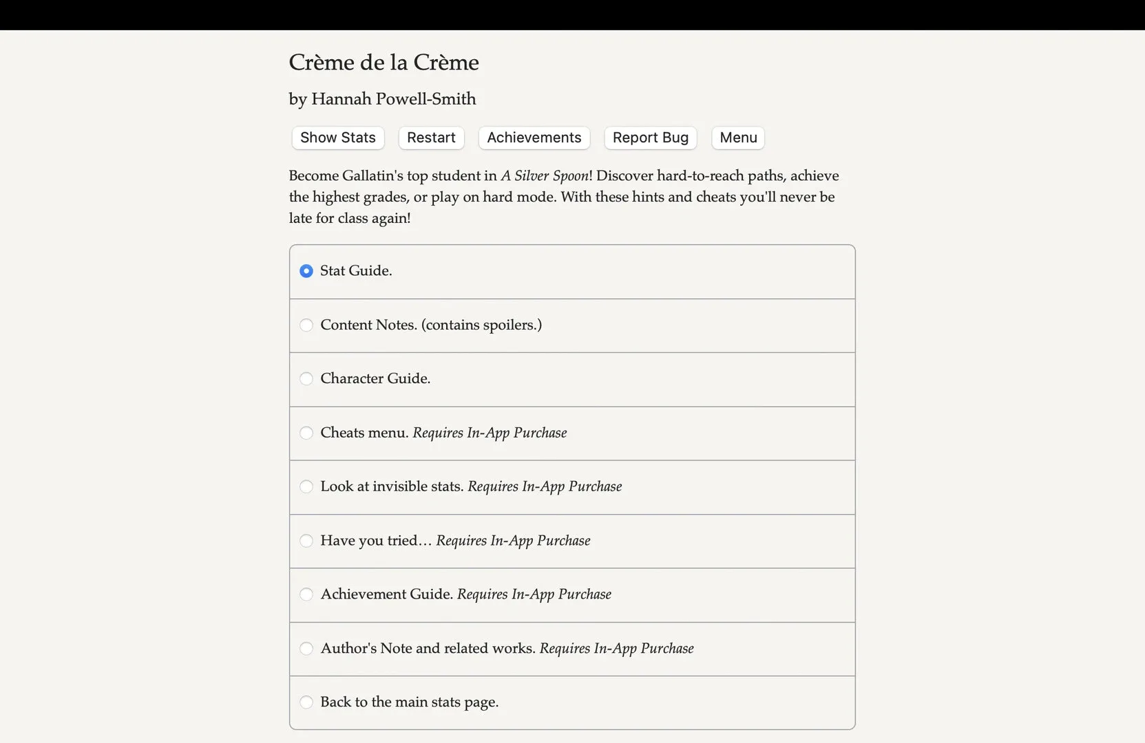 Creme de la Creme: A Silver Spoon