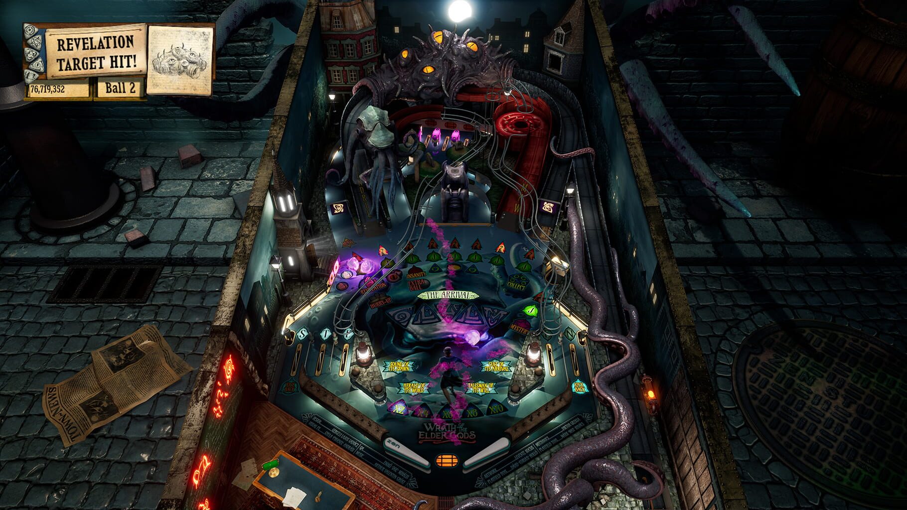 Captura de pantalla - Pinball FX: Wrath of the Elder Gods