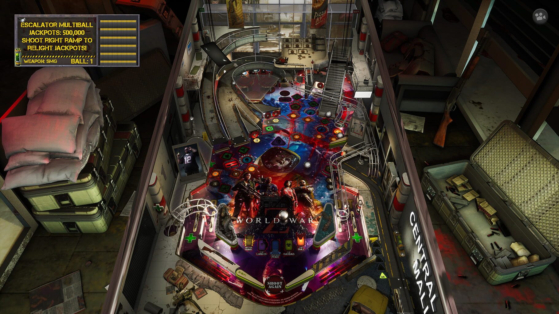 Captura de pantalla - Pinball FX: World War Z Pinball