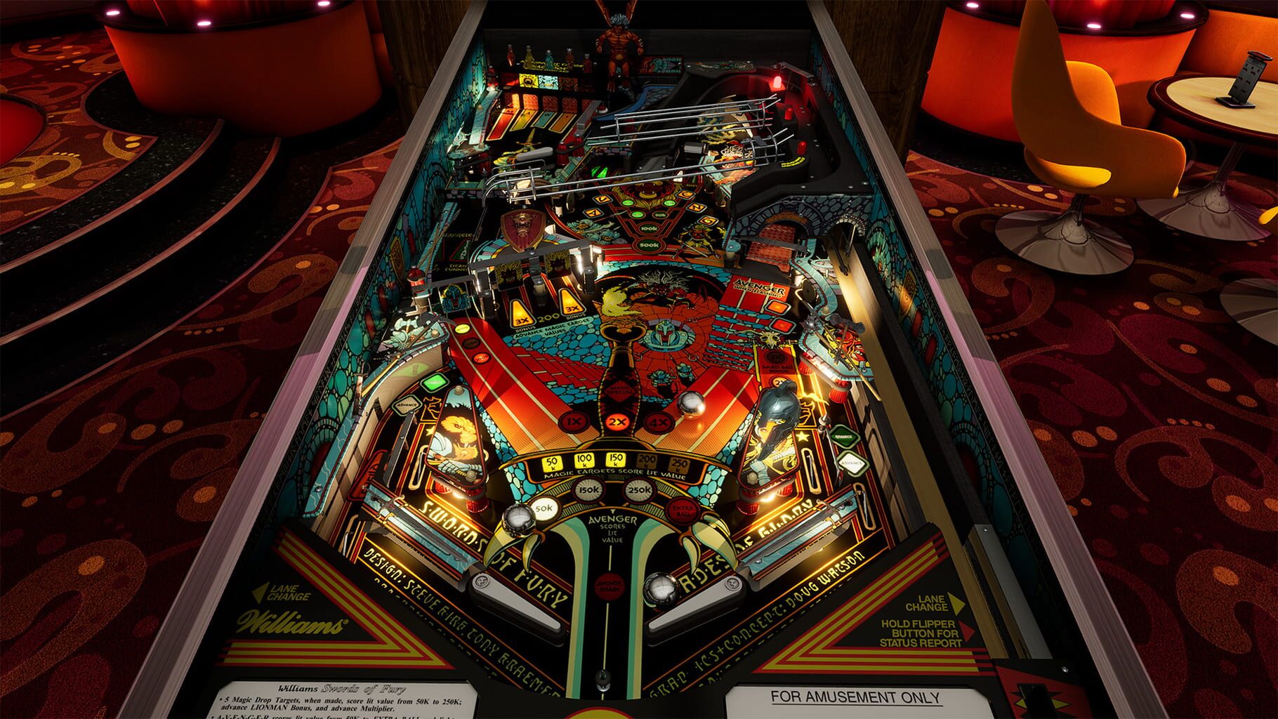 Pinball FX: Williams Pinball - Swords of Fury screenshot