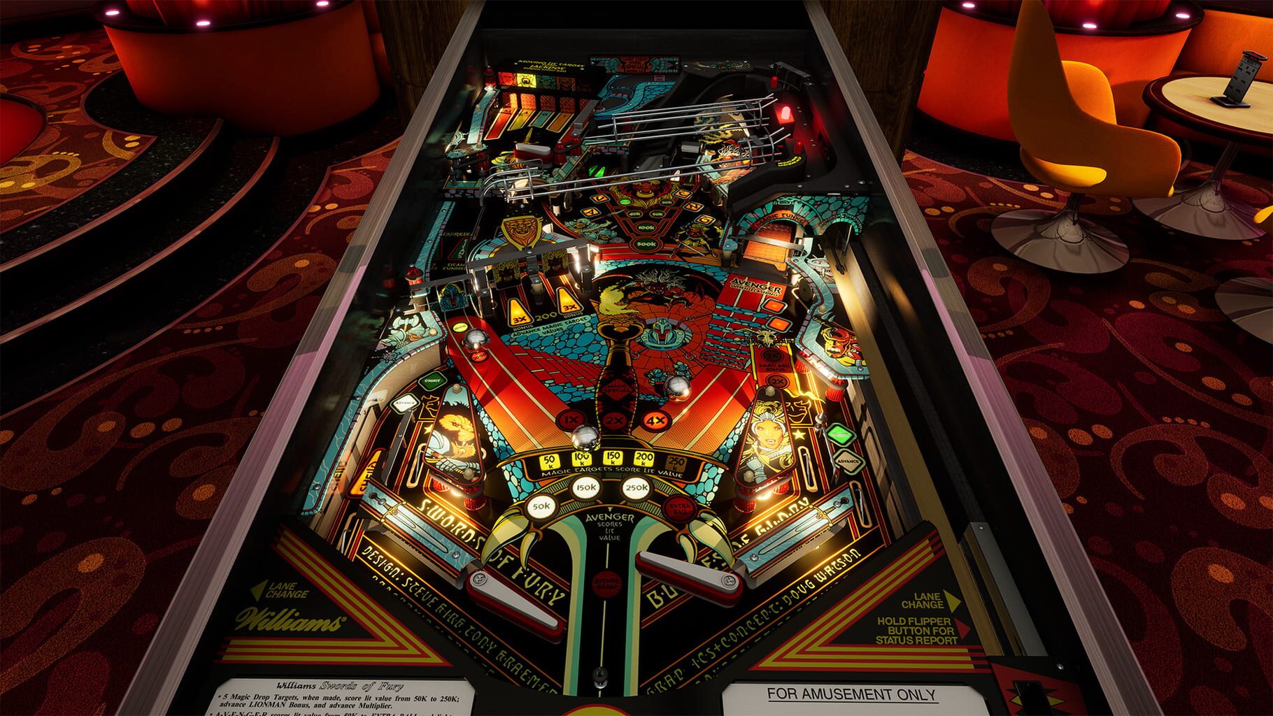 Pinball FX: Williams Pinball - Swords of Fury screenshot