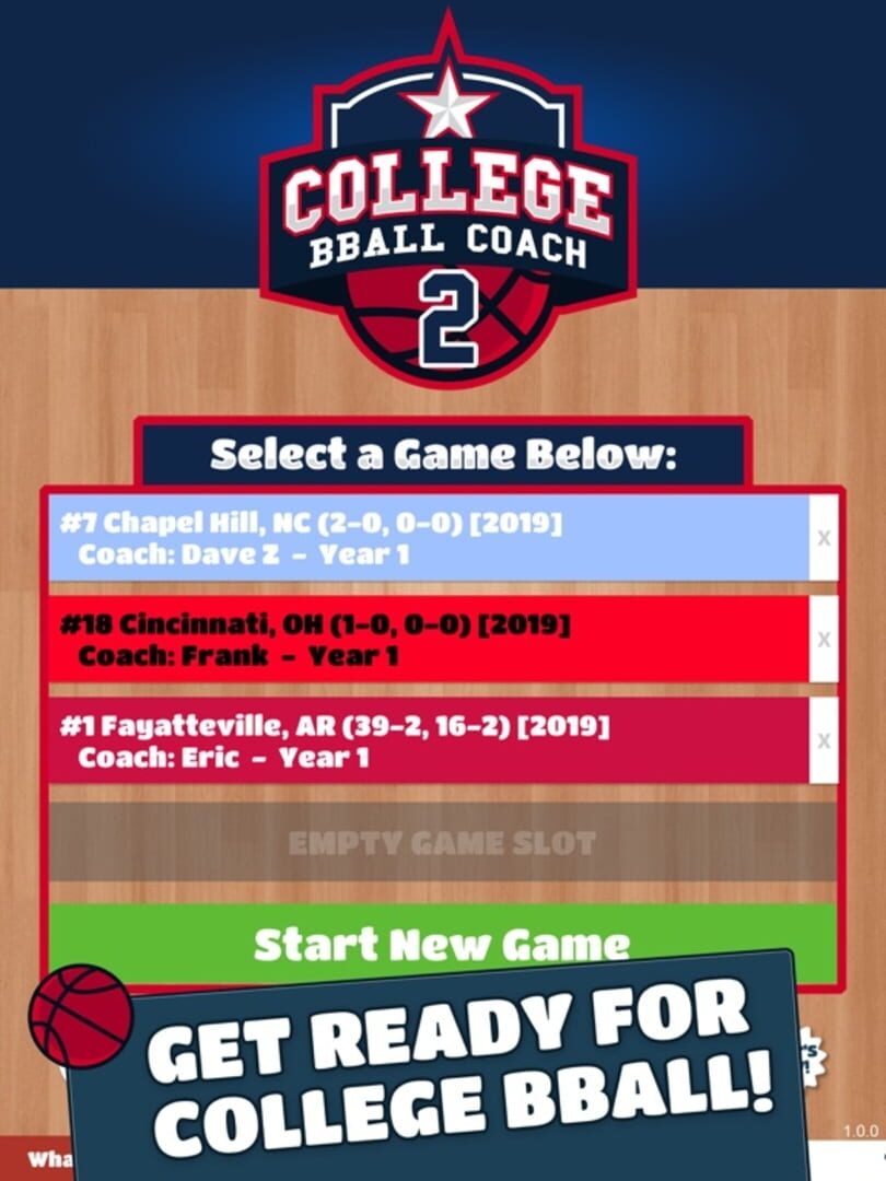 College Bball Coach 2 - Screenshot