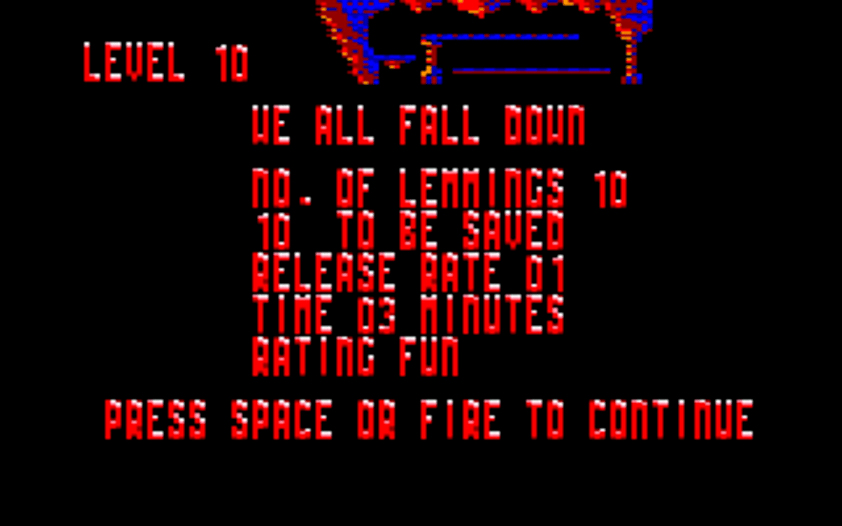 Lemmings screenshot