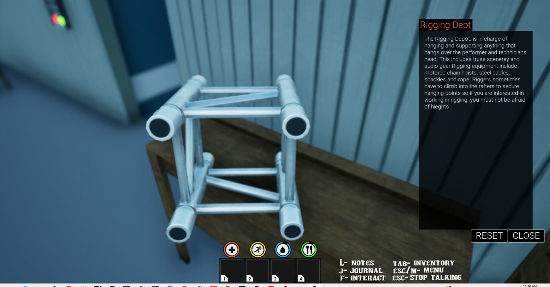 Stagehand Survival Simulator - Screenshot