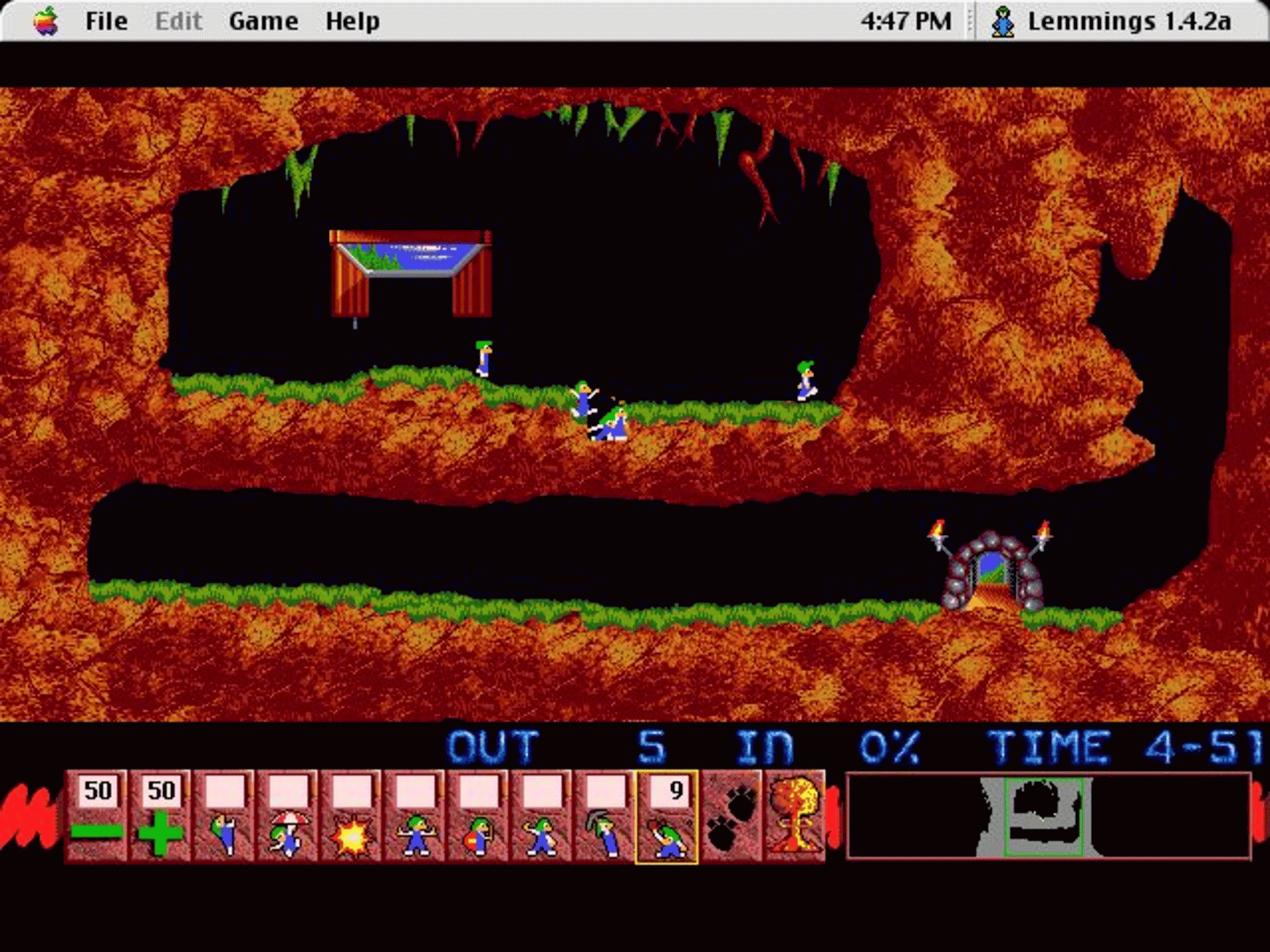 Lemmings screenshot