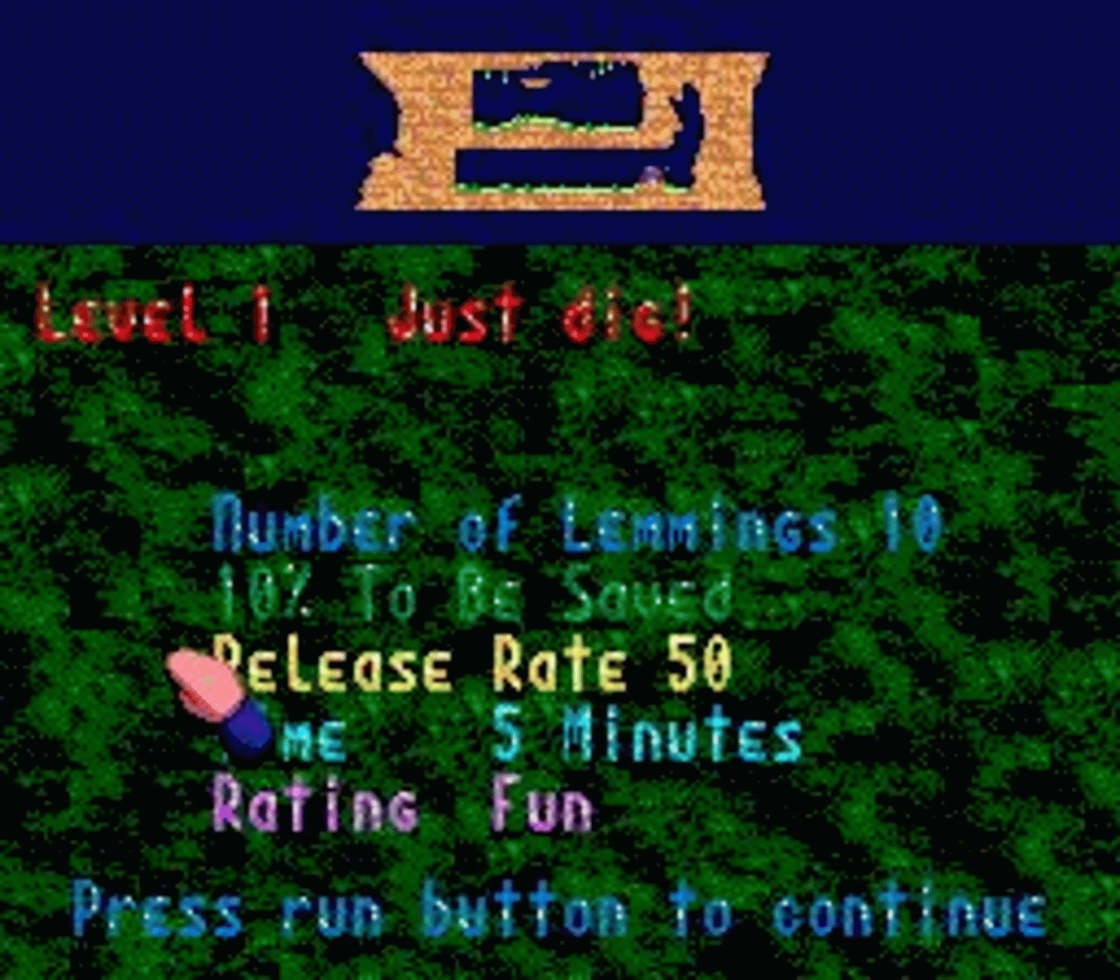 Lemmings screenshot