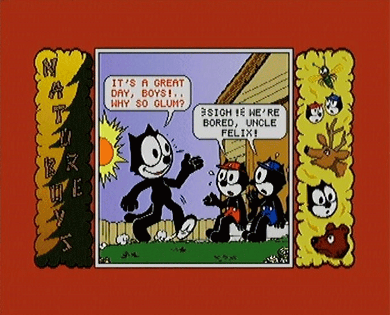 Felix the Cat's Giant Electronic Comic Book screenshot