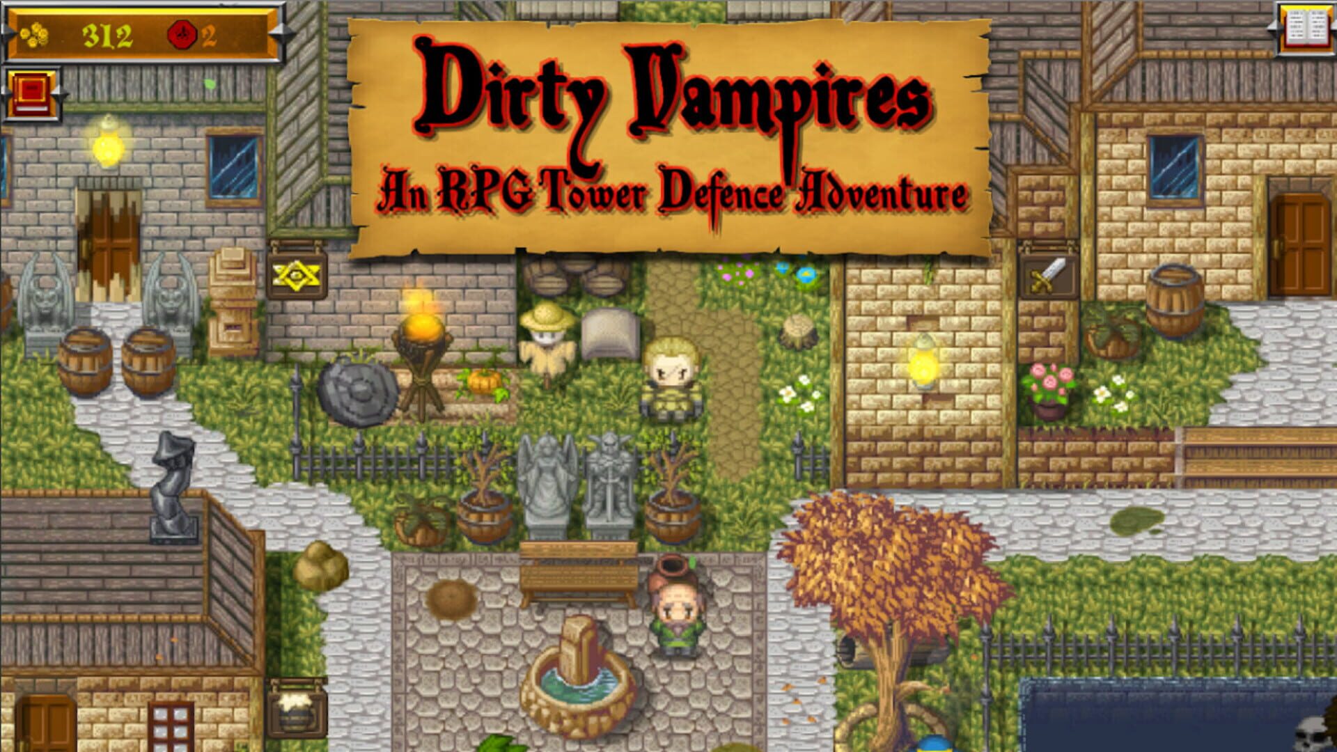 Dirty Vampires: An RPG Tower Defence Adventure - Screenshot
