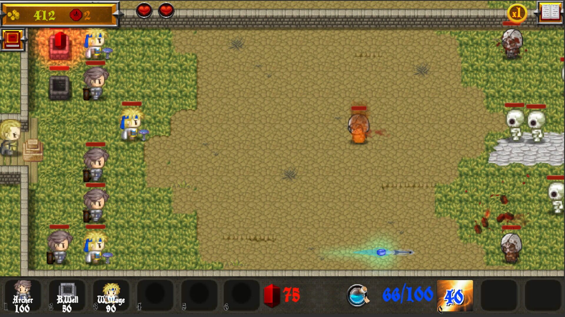 Dirty Vampires: An RPG Tower Defence Adventure - Screenshot