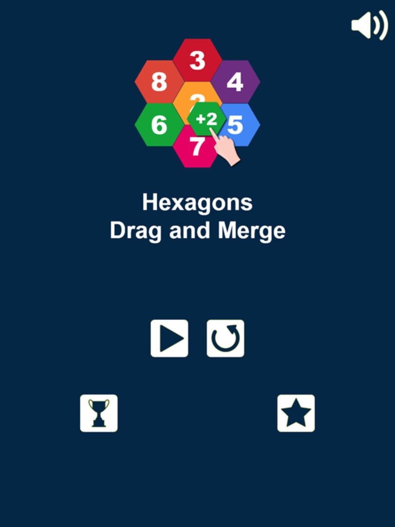 Drag n Merge Hexagons - Screenshot