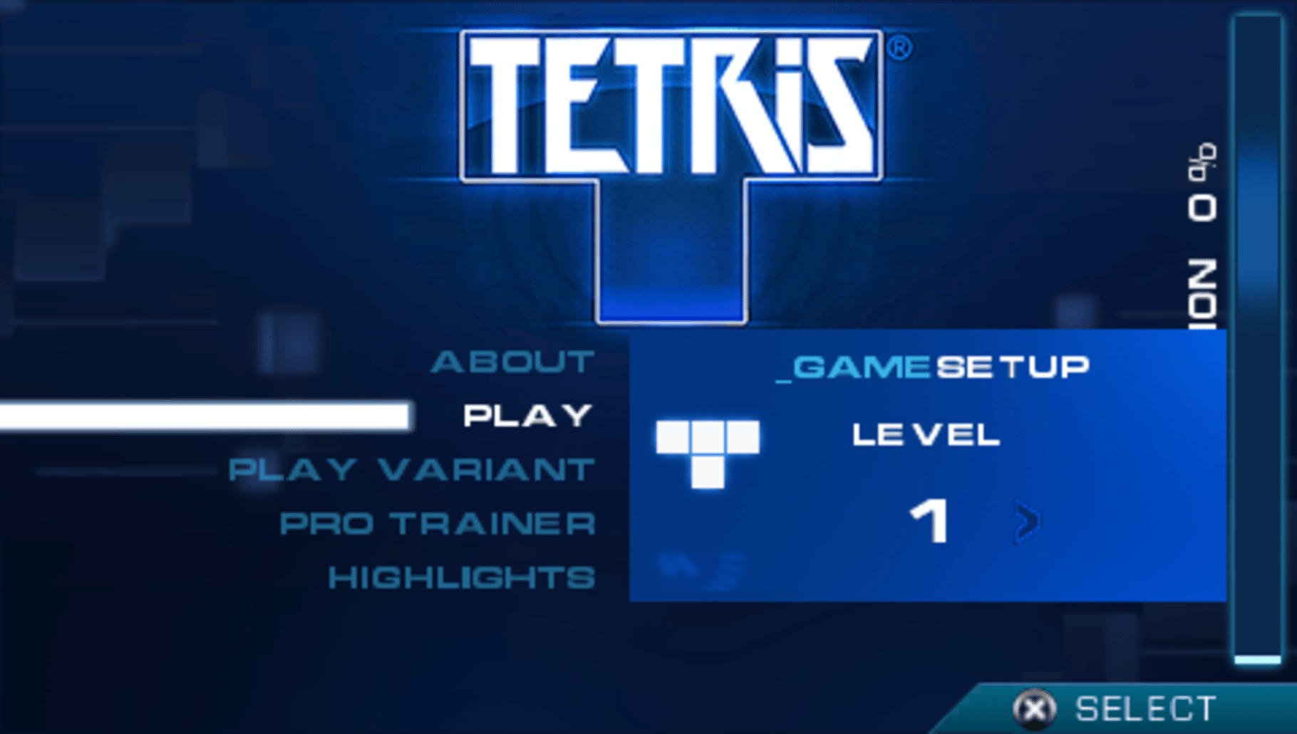 Tetris screenshot