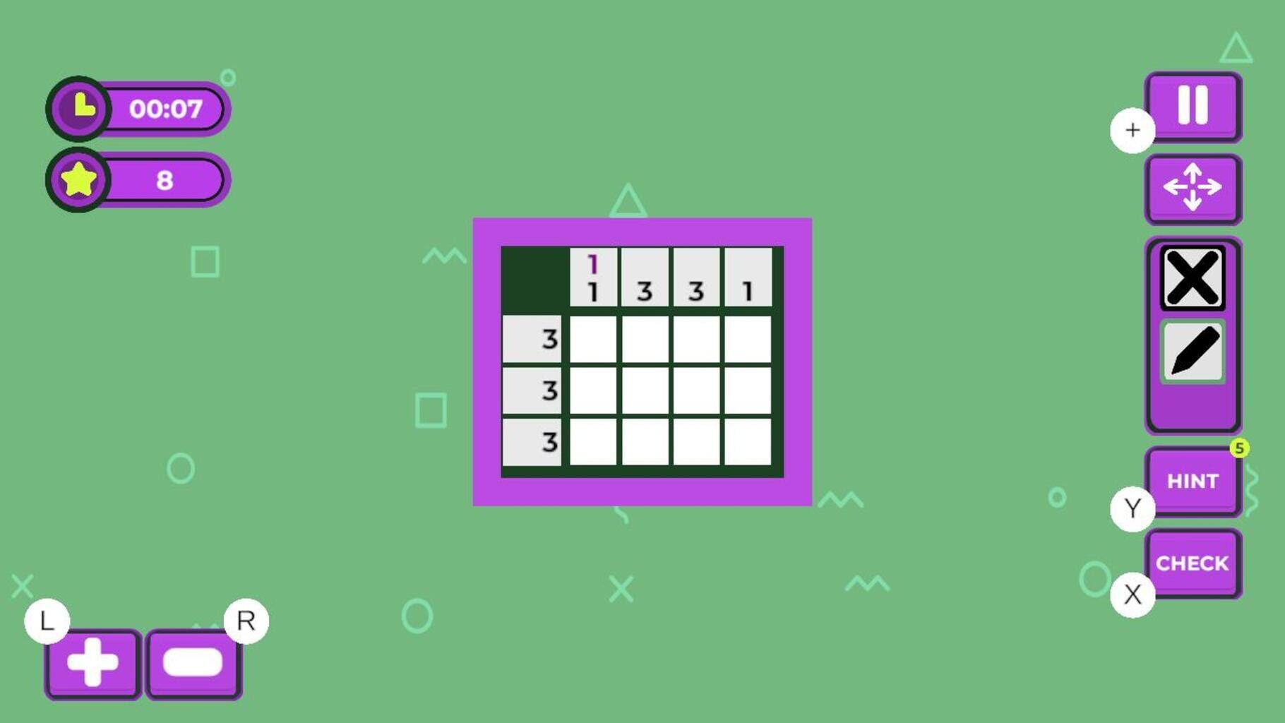 Squares and Numbers screenshot