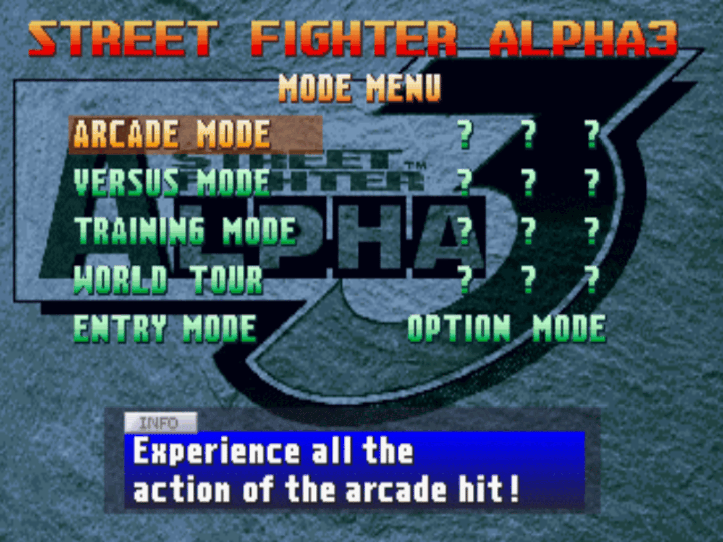 Street Fighter Alpha 3 screenshot