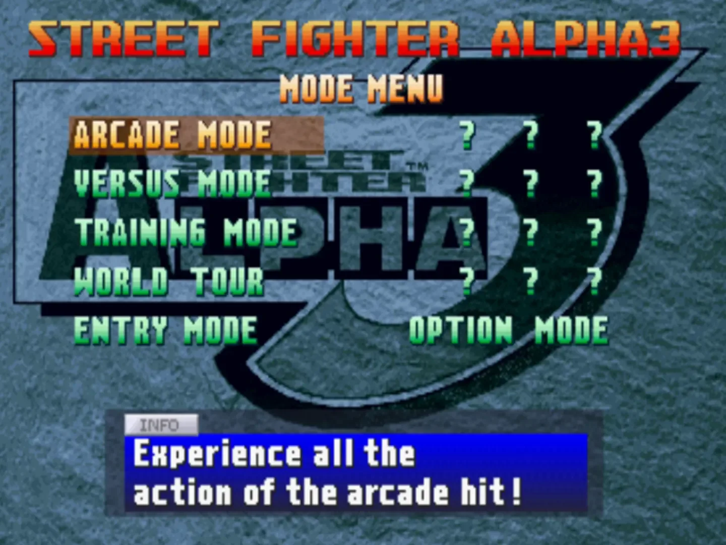 Captura de pantalla - Street Fighter Alpha 3
