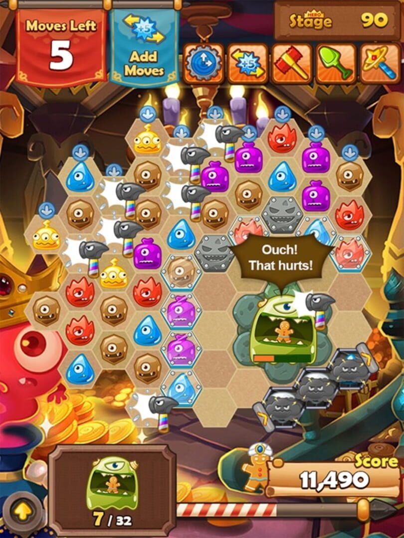 Monster Busters: Hexa Blast - Screenshot