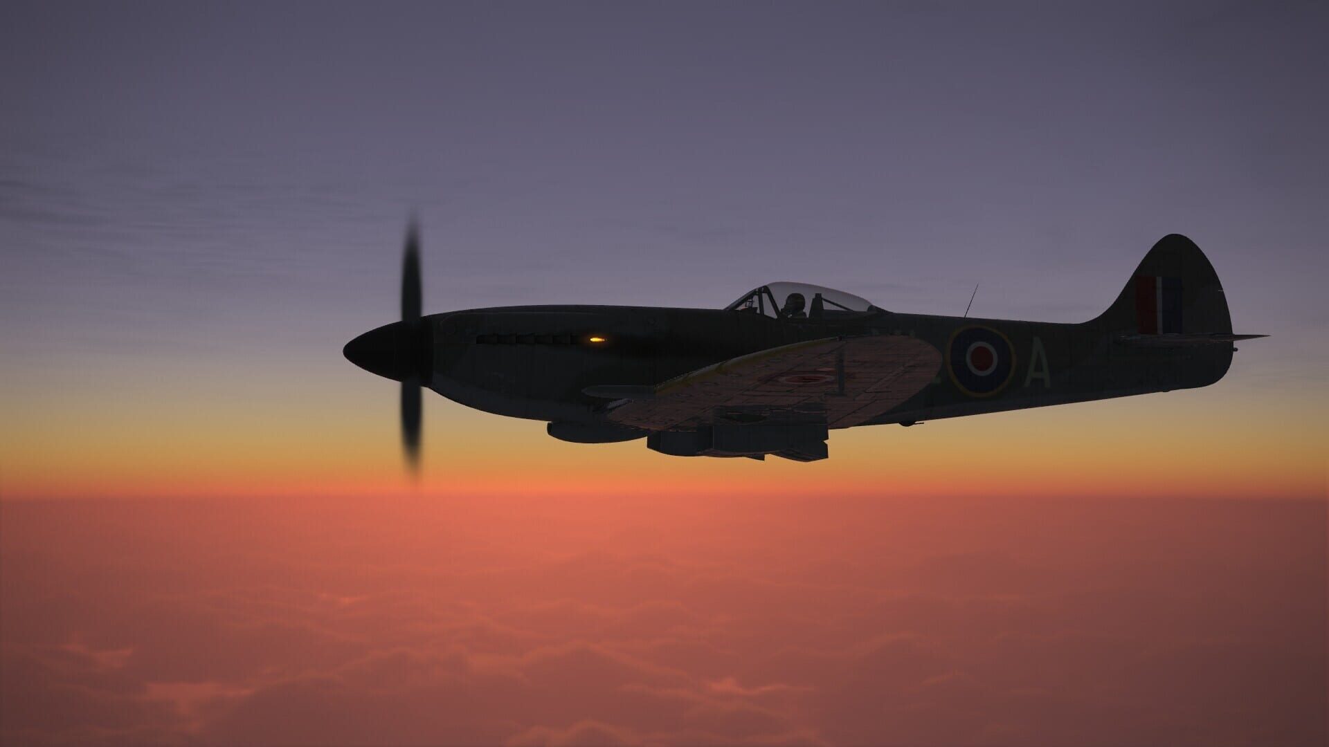 IL-2 Sturmovik: Battle of Stalingrad - Spitfire Mk.XIVe with Teardrop Canopy - Screenshot