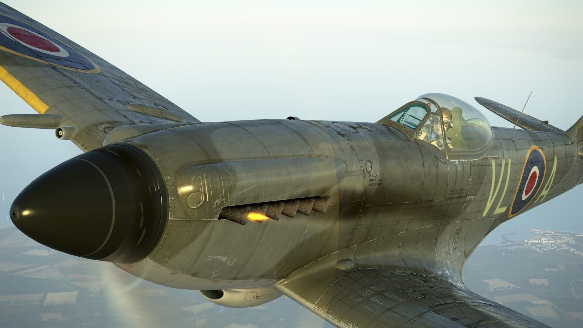 IL-2 Sturmovik: Battle of Stalingrad - Spitfire Mk.XIVe with Teardrop Canopy - Screenshot