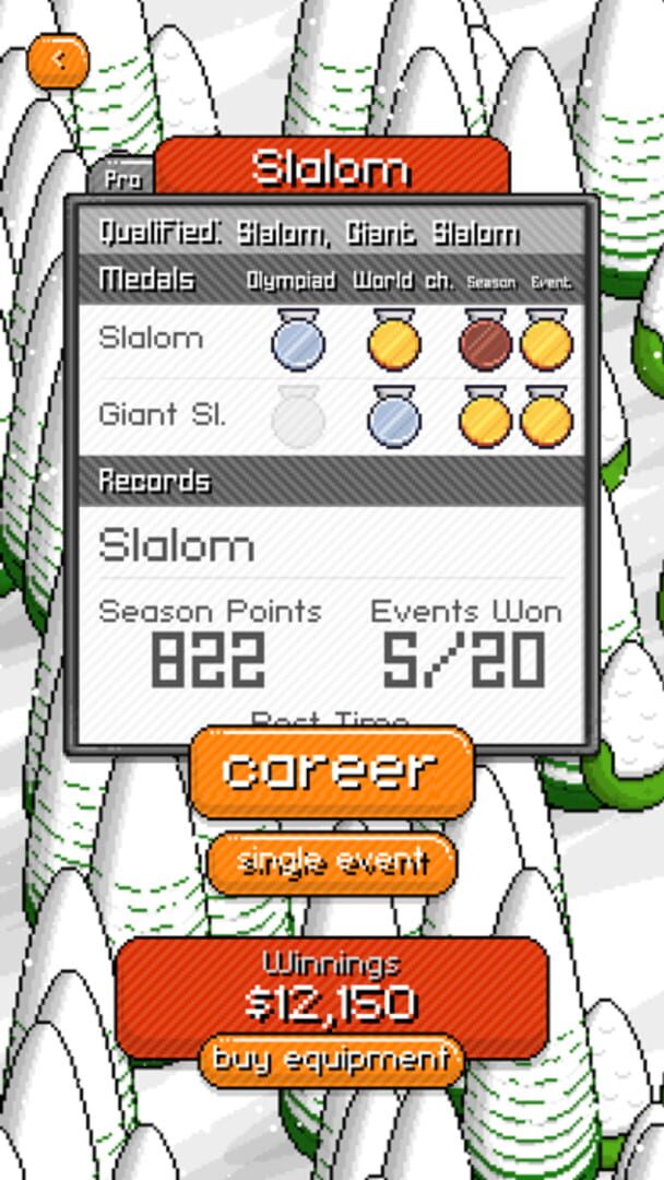 Pixel Pro Winter Sports - Screenshot