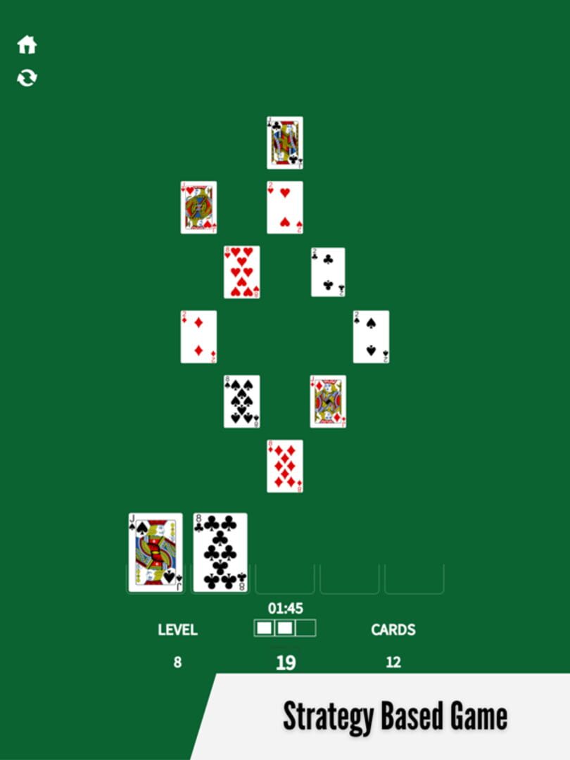Solitaire 21 Card Sort - Screenshot