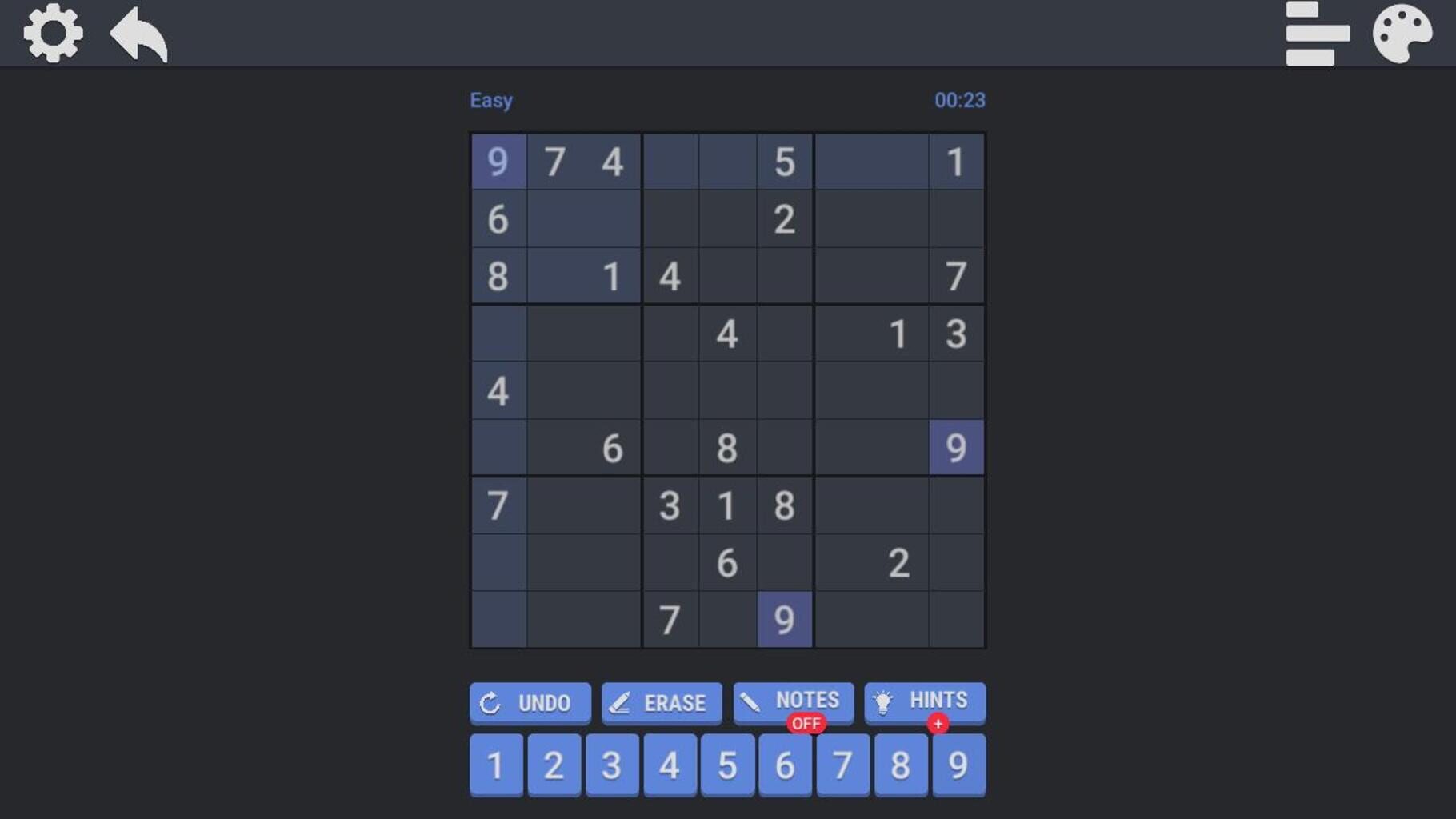 Captura de pantalla - Numbers and Squares